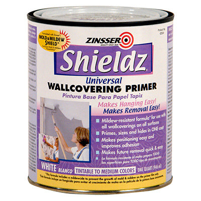 Zinsser Shieldz Universal White Wallcovering Primer 1 Qt.