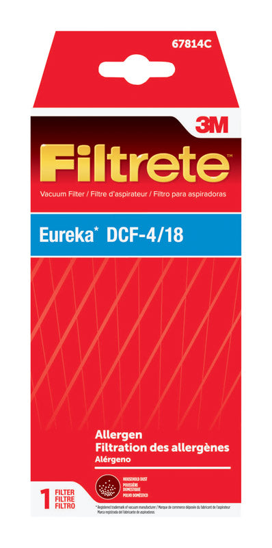 3M  Filtrete  Vacuum Filter  For Eureka DCF-4/18 Allergen 1 pk