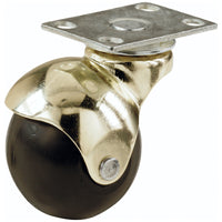 Shepherd Hardware 2 in. D Swivel Rubber Hooded Ball Caster w/Plate 80 lb 1 pk