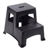 Tricam Plastic Black 2-Step Stool 325 lbs. Capacity, 19.25 H x 15.75 W x 16 D in.