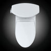 TOTO® Vespin® II Two-Piece Elongated 1.28 GPF Universal Height Toilet with CEFIONTECT and SS124 SoftClose Seat, WASHLET+ Ready, Cotton White - MS474124CEFG#01