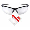 3M  Anti-Fog Safety Glasses  Clear Lens Black Frame 1 pc.