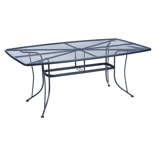Living Accents Winston Black Rectangular Steel Dining Table