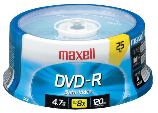 Maxell 638010 Dvd-R Spindle 4.75 G 25 Count