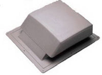 Slant-Back Roof Vent, Weatherwood Plastic, 61-Sq. In.