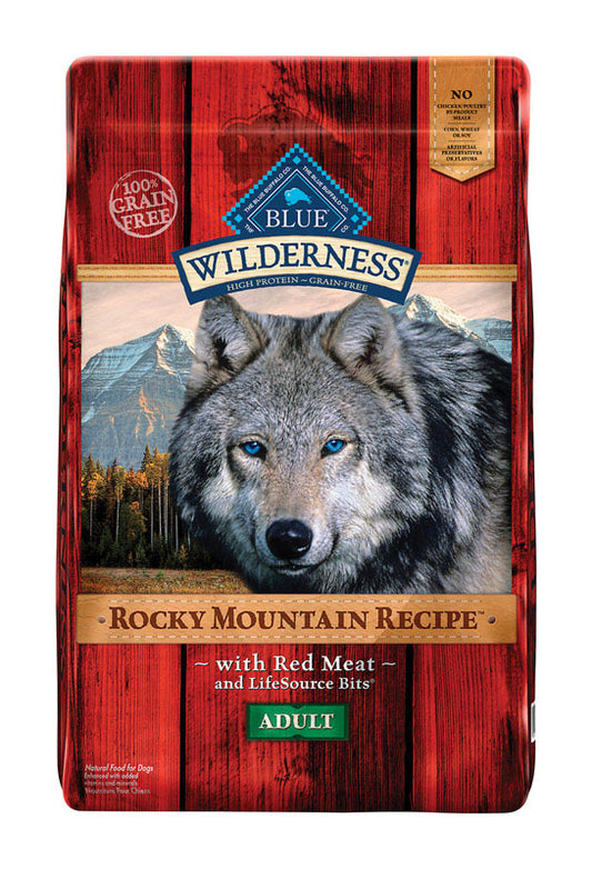 Blue Buffalo  Blue Wilderness  Rocky Mountain Red Meat  Dry  Dog  Food  Grain Free 22 lb.