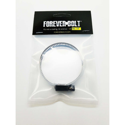 FOREVERBOLT 1-9/16 in to 2-1/2 in. SAE 32 Black Hose Clamp Stainless Steel Band