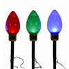 Celebrations LED 9.7 in.   Pathway Decor Blue, Green and Red Jumbo Bulb
