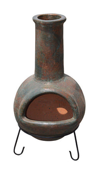 Avera Products  Lisa  Wood  Firepot  17.5 in. H x 33 in. W x 17.5 in. D Clay