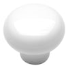 Hickory Hardware P630-W 1-3/8" Round White Porcelain English Cozy Cabinet Knob