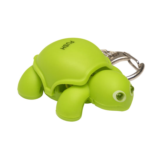 KeyGear Plastic Green Turtle Light Key Holder
