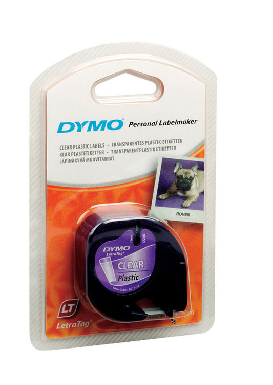 Dymo 1/2 in. W X 156 in. L Clear Plastic Label Maker Tape