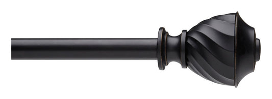 Umbra Black Curtain Rod 28 in.   L X 48 in.   L