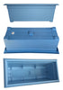 Bloem Dayton Ocean Blue Resin UV-Resistant Deck Planter 9.5 H x 27 W x 11.75 D in.