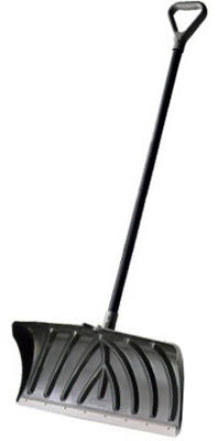 Deluxe Poly Snow Pusher, Large D-Grip, 24-In.