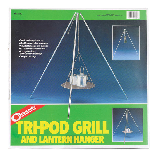 Coghlan's  Silver  Lantern Hanger and Tri-Pod Grill  55 in. H x 18 in. W x 1.375 in. L 1 pk