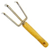 Flexrake 3 Tine Steel Cultivator 5 in. Wood Handle
