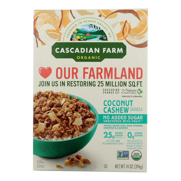 Cascadian Farm - Cerl Gran Coconut Cshw - Case of 6 - 14 OZ (Pack of 6)