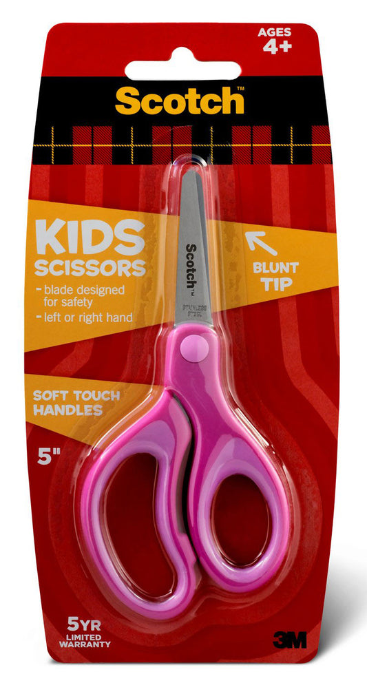 3M 1442B 5" Soft Touch Blunt Kid Scissors Assorted Colors