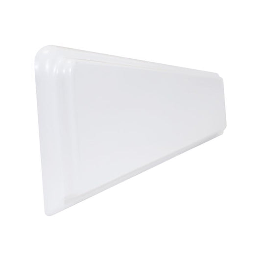 Continental Cabinets Cultured Mable Single Gloss White Side Splash 21 in. W x 75 in. D x 3.75 in. H