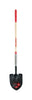 Razor-Back Steel blade Wood Handle 9.5 in.   W X 60.25 in.   L Digging Round Point Shovel
