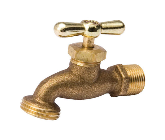 BK Products ProLine 1/2 in. MPT X 3/4 in. MHT Brass Lawn Sillcock