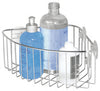iDesign Rondo 5 in. H X 4 in. W X 8.8 in. L Silver Corner Shower Caddy