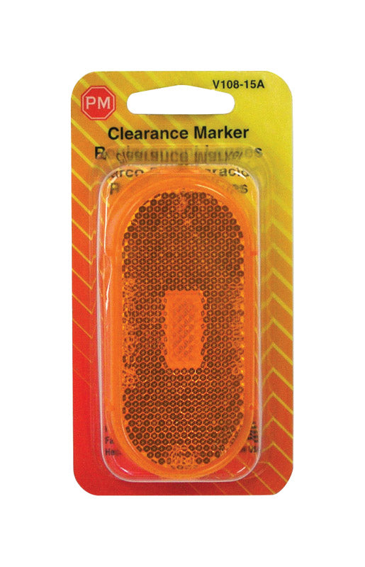 Peterson  Amber  Oblong  Clearance/Side Marker  Light Replacement Lens