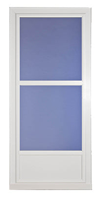 Easy Vent Selection Storm Door, Mid-View Glass, White, 36 x 81-In.