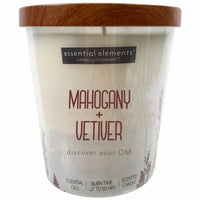 Essential Elements Jar Candle, Mahogany & Vetiver, 9-oz.