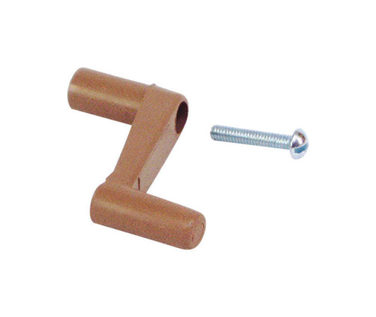 US Hardware Brown Plastic Awning Window Crank For Universal