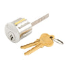 Prime-line  Segal  Brushed Brass  Solid Brass  Segal Lock Cylinder  Keyed Differently