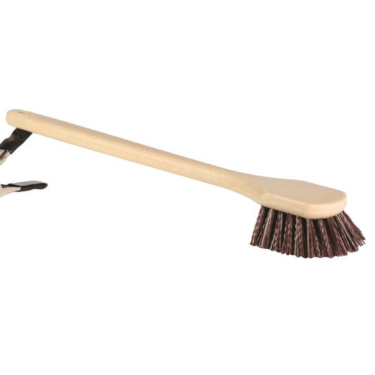 DQB 3.75 in. W Hard Bristle Wood Handle Scrub Brush