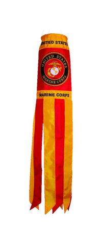 In the Breeze US Marine Corps Windsock 40 in. H X 6 in. W