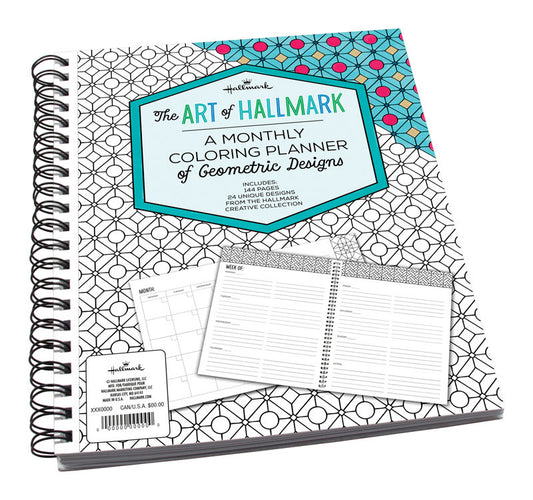 Hallmark  Geometric  Planner  Paper  1 pk (Pack of 4)