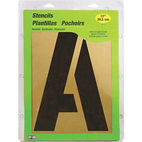 12" NUMBER & LETTER STENCIL SET