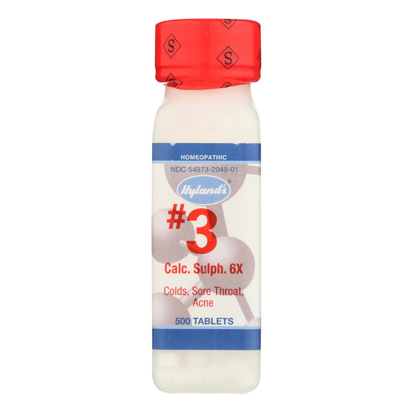Sulfato de calcio n.º 3 de Hyland 6x - 500 comprimidos