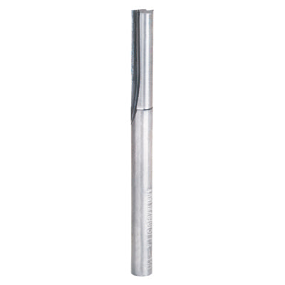 Router Bit, Straight, Double Flute, 1/4-In.