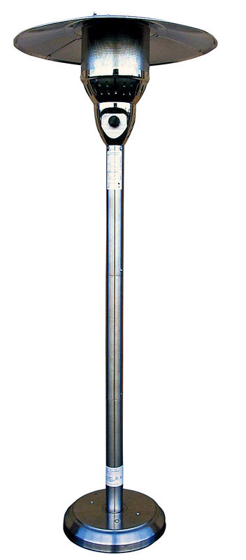 Rta International Natural Gas Patio Heater Commercial 41000 Btu 85 " Tall Stainless Steel