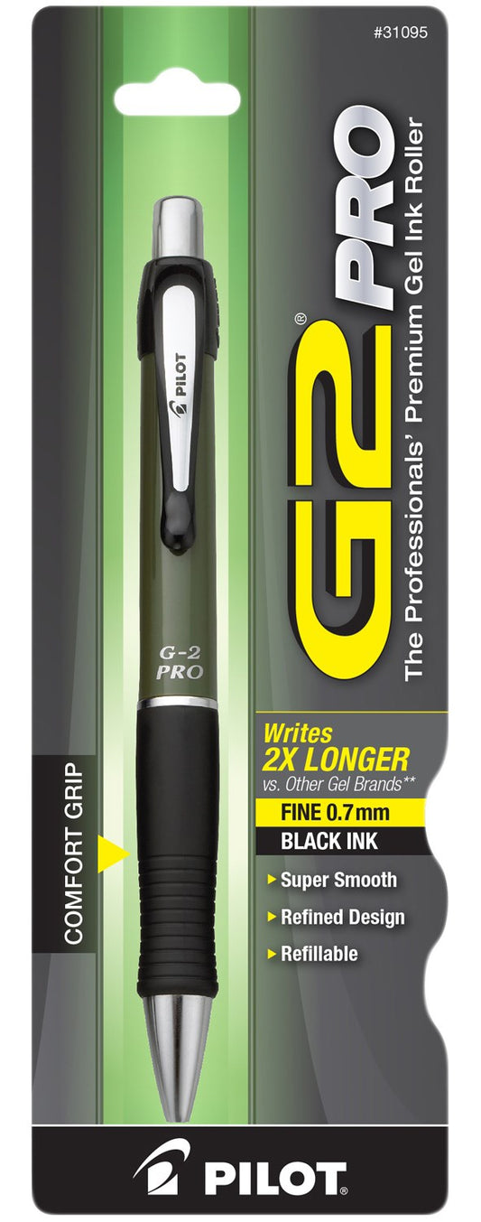 Pilot 31095 Pen Fine G2 Pro Retractable Pen (Pack of 6)