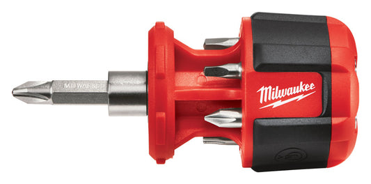 Milwaukee 8 pc. Compact Stubby Screwdriver/Nut Driver Set 3.5 in. Chrome-Plated Steel
