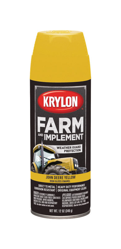 Krylon 1953 12 Oz Old Equipment Yellow Farm & Implement Spray Paint