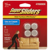 SuperSliders Beige 3/4 in. Adhesive Plastic Chair Glide 4 pk