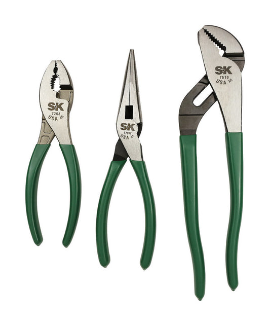 SK Professional Tools 3 pc Alloy Steel Pliers Set
