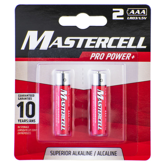 Dorcy Mastercell Pro Power + AAA Alkaline Batteries 2 pk Carded