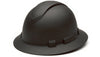 Pyramex HP54117 12.2" X 10.6" X 5.9" Graphite Ridgeline Full Brim 4 Point Ratchet Suspension Hard Hat