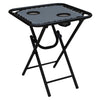 Living Accents Square Gray Bungee Side Table