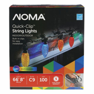 Juego de luces LED Quick-Clip, C9, multicolor, 100 unidades.