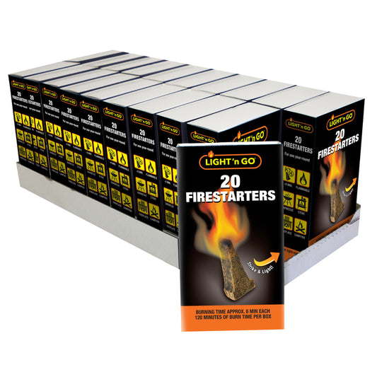 Light N Go Wood Fiber Fire Starter 0.25 lb. (Pack of 20)