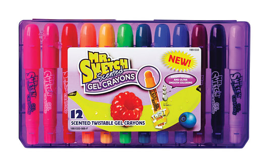 Mr. Sketch Twistable Scented Gel Crayons 12 pk (Pack of 8)